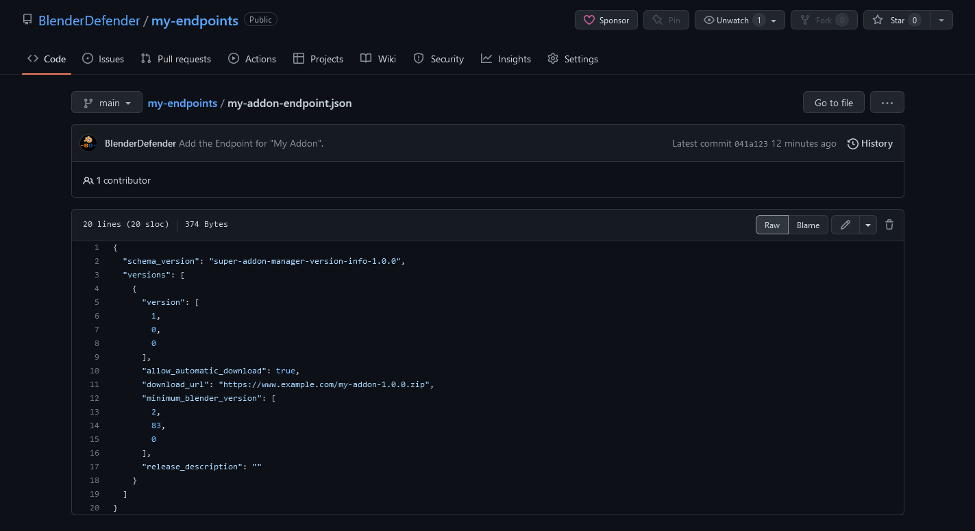 GitHub view Raw file.